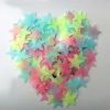 100/40Pcs 3D Glow in the Dark Stars Ceiling Wall Stickers Cute Living Home Decor - Colorful - 3cm