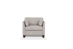 Matias Lounge Chair in Dusty White Leather