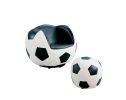 All Star Chair & Ottoman (2Pc Pk) in Soccer: White & Black - 05525