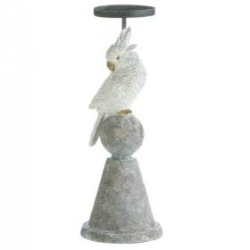 White Cockatoo Candle Holder