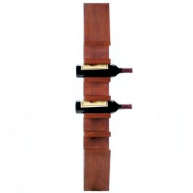 Sleek Wooden Wine Wall Rack