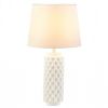 White Honeycomb Table Lamp