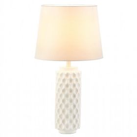 White Honeycomb Table Lamp