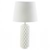 White Honeycomb Table Lamp