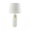 White Honeycomb Table Lamp