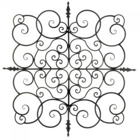 Square Fleur-de-lis Wall Plaque