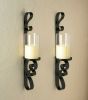 Ornate Candle Sconce Duo