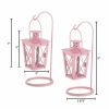 Pink Railroad Hanging Lanterns