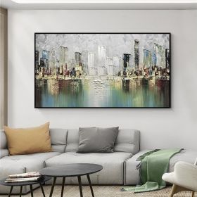 Hand Painted Wall Art Oil Painting (size: 100x150cm)