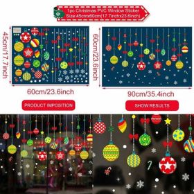Christmas Wall Window Stickers Marry Christmas Decoration For Home (Color: Army Green, size: L)
